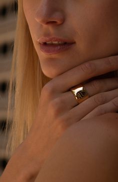 The striking bold simplicity of the Ripple Band Ring is perfect when worn solo or stack it up. Handcast using traditional artisan techniques in Kenya. Gold products are 24k gold plated brass and match our brass style in color and tone. Your purchase promotes artisan innovation + entrepreneurship. This product runs small, we recommend sizing up. Dimensions: Total height; 0.55in (14mm) Thickness; 0.08in (2mm) Gold Open Dome Ring In Recycled Gold, Everyday Gold Stackable Initial Ring, Gold Stackable Initial Ring For Everyday, Modern Hammered Gold Ring, Gold Stackable Rings With Polished Finish In Recycled Gold, Gold Hammered Open Ring Jewelry, Everyday Gold Midi Rings Made Of Recycled Gold, Gold Brass Dome Ring For Anniversary, Classic Gold Initial Ring For Everyday