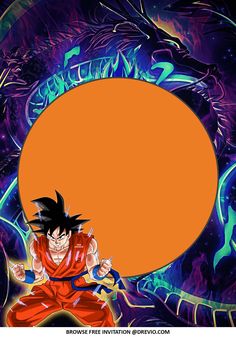 the dragon ball character is holding an orange circle