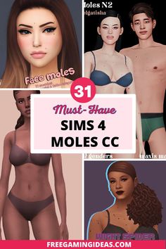 Freegamingideas is back with another ultimate guide, and this time it's all about the beloved Sims 4 moles! Whether you're looking for body moles, face moles, or both, we've got you covered with the best mods, CC, and overlays for your sim's unique look. Sims 4 Body Hair, Mole Removal, Women Health Care