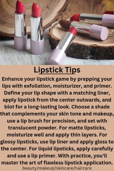 Discover the ultimate guide to flawless lipstick application. From choosing the right shade to making it last all day, these expert tips will leave your pout looking picture-perfect. Lipstick application Lipstick tips Lipstick shades Long-lasting lipstick Lipstick perfection #LipstickTips #LipstickShades #BeautyHacks #MakeupTutorial #FlawlessPout Make Lipstick Last All Day, Make Lipstick, Lipstick Tips, Mother Tattoos For Children, Lipstick Application, Pop Lipstick, How To Make Lipstick, Coral Lipstick, Berry Lipstick