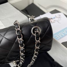 Size: Standard Size It comes with Dust box, Care manual, Tag, and Paper bag. Chanel Classic Flap Bag, Bags Trendy, Classic Flap Bag, Shoulder Backpack, Classic Bags, Original Bags, Backpack Bag, Evening Clutch Bag, Classic Flap