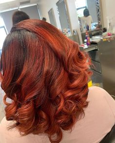 Black Women Hair Color, Hair Color For Dark Skin, Red Copper Hair Color, Pressed Natural Hair, Silk Press Natural Hair, Ginger Hair Color, Dyed Natural Hair, Copper Hair Color, Hair Color For Women