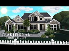 Bloxburg: Traditional Family Home| House Build| Roblox| Realistic Home - YouTube Large Family Home Bloxburg, Suburban House Exterior Bloxburg Layout, Realistic Family Home Bloxburg, Suburban Family Home Bloxburg, House Plans Bloxburg 2 Story, Bloxburg Image Codes Family, Easy Houses To Build In Bloxburg, Bloxburg House Tutorial Step By Step, Modern Suburban House Bloxburg