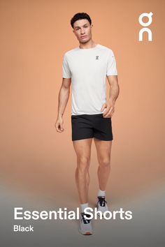 Free your mind, and your stride. These training shorts pair a breathable inner liner with secure pockets for pure freedom of movement Essential pockets - Fast and free, without fretting about your valuables. These classic-fitting shorts come with two secure, easy-access side pockets – plus an inner mesh pocket that keeps your goods in place. Even when flipped upside down. Looks good. Feels better. - Personalize your fit and find your flow. Built for superior comfort, the Essential Shorts have a Training Shorts, Freedom Of Movement, Running Shorts, Shorts With Pockets, Feel Better, Running, Pure Products, Black