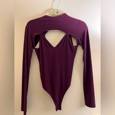 Hot Purple Bodysuit Nwt Chic Purple Stretch Bodysuit, Chic Stretch Purple Bodysuit, Chic Fitted Purple Bodysuit, Purple Bodysuit, Tank Top Bodysuit, Slim Bodysuit, Corset Bodysuit, Mock Neck Bodysuit, Floral Bodysuit