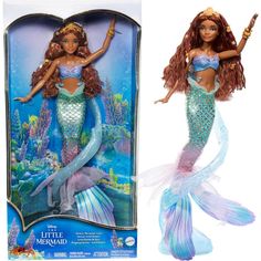 the little mermaid doll is in its box