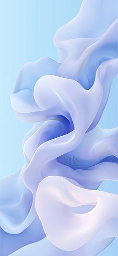 an abstract blue and white background with wavy shapes