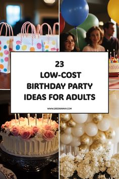 low cost birthday party ideas for adults