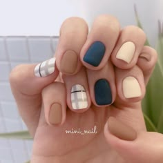 Minimal Nails Art, The Audacity, Spring Acrylic Nails, Plaid Nails, Minimal Nails, Get Nails, Short Acrylic Nails Designs, Fancy Nails