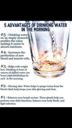 Courtesy of Beachbody's Ultimate Reset. Make it Kangen water for Ultimate Results! http://KangensLivingWater.com Advantages Of Drinking Water, Benefits Of Drinking Water, Body Transformations, Water In The Morning, Holistic Nutrition, Health Info, Healthy Tips, Health And Nutrition, Get Healthy