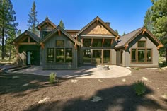 a large house with lots of windows in the front