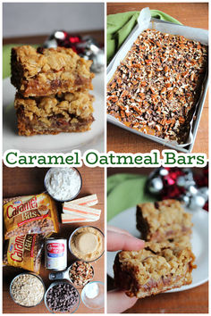 These yummy cookie bars feature a layers of oatmeal cookies with caramel, chocolate, and pecans inside. They are so gooey, rich, and delicious. Thiese are a must make bar when you need something sweet and fabulous. My family loves them at Christmas, but they are great any time you need a chocolate caramel treat.