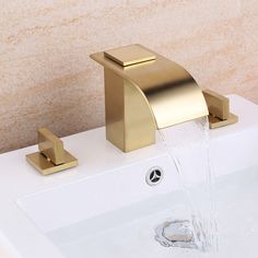 a faucet with water running from it