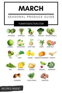 the ultimate guide to seasonal produce for march