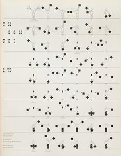 an old sheet with black squares and numbers on it