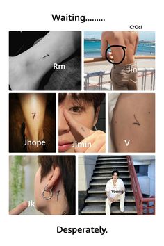 Bts~bts Bts 7 Tattoo, Jungkook Tattoo, French Love Quotes, 7 Tattoo, Army Tattoos, Bts Tattoos, Army Jokes, Friendship Tattoos, First Love Bts