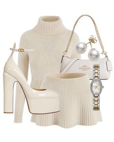 here comfort meets style: explore our casual outfit picks Daily Outfit Ideas, Cute Winter Outfit, Zara Heels, Wedding Etiquette, White Outfit, Mode Inspo, Looks Chic, Fancy Outfits, Girly Outfits