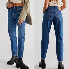 Levi’s Wedgie Icon High Rise Jeans Size 25 New With Tags Slightly Distressed Hem And Pockets Measures Approx Laid Flat Waist 13” Inseam 27.5��” Back Rise 13” High Rise Jeans, Levi's Jeans, Levis Jeans, Levi's, Jeans Size, Color Blue, Straight Leg, High Rise, Women Jeans