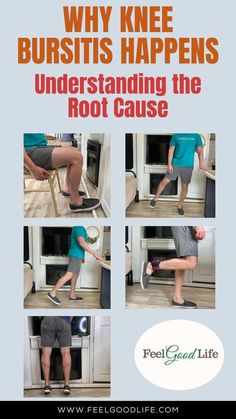 Knee Bursitis occurs when the bursa, a fluid-filled sac that cushions your knee joint, becomes inflamed. It’s often due to repetitive stress, acute injury, or underlying health conditions, which can cause pain and limit mobility. Understand the root cause of your knee bursitis to effectively address it. Ready to dive deeper into the why and the how-to of treatment? Click to learn more! #KneeBursitis #JointHealth #PainRelief #Inflammation #RootCause #Mobility #WellnessJourney #PhysicalTherapy Bursitis Knee Remedies, Knee Bursitis Exercises, Fluid On The Knee, Knee Bursitis, Stretches For Knees, Bursitis Knee, Knee Pain Relief Remedies, Work Exercises, Knee Strengthening