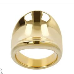 Elegant, Bold And Beautiful 14k Gold Concave Ring. Buttery Yellow 14k Gold Over Resin Makes This Ring Strong. Size 8 Purchased From Qvc So Quality Is Assured. Euc - Excellent Unused Condition. Pictures Serve As Part Of Description. Ring Box Included. Note: Two Stock Photos Are Included, Others Are Of Actual Ring. Modern Gold-tone Rings With Polished Finish, Modern Gold-tone Ring, 14k Gold-plated Yellow Gold Rings, 14k Gold-tone Ring Jewelry, Gold Open Dome Ring Stamped 14k, 14k Gold Plated Yellow Gold Rings, 14k Gold Plated Rings, Gold Dome Ring Stamped 14k Open Shape, Gold Dome Ring Stamped 14k With Open Design