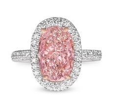 Natural Fancy Pink Diamond Ring, 3.31 carats Expensive Diamond Ring, Most Expensive Diamond Ring, Fancy Pink Diamond Ring, Expensive Diamond Rings, Dig Jewelry, Diamond Meaning, Argentium Silver Jewelry, Fancy Light, The Bling Ring