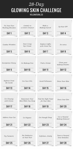 28-Day Glowing Skin Challenge Glowing Skin Challenge, Skin Challenge, Skin Care Routine For 20s, Magnesium Benefits, Day Glow, Glow Skin, Cool Ideas, Skin Issues, The Glow