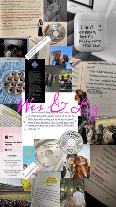 a collage of photos with words and pictures