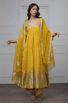 Shop for Myoho Yellow Banarasi Silk Embroidered Anarkali Pant Set for Women Online at Aza Fashions Chanderi Palazzo Set With Gota Work, Floor-length, Floor-length Chanderi Palazzo Set With Gota Work, Anarkali Chanderi Palazzo Set With Sheer Dupatta, Cotton Silk Floor-length Churidar With Dupatta, Slub Silk Anarkali Set With Straight Kurta And Dupatta, Slub Silk Straight Kurta Anarkali Set With Dupatta, Floor-length Cotton Silk Churidar With Dupatta, Festival Anarkali Cotton Silk Dupatta, Anarkali Cotton Silk Palazzo Set With Cutdana