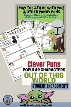 the star wars character worksheet with text and pictures to help students learn how to use