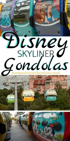 the disney skyliner gondolas at disneyland world