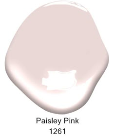 the paint color is pale pink, and it looks like it has been used for many years