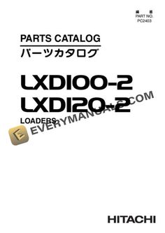 an instruction manual for the new xd100 - 2 and other parts from hitachi