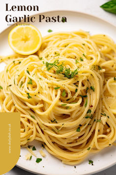 Lemon Garlic Pasta Creamy Lemon Garlic Pasta, Garlic Pasta Recipe, Banza Pasta, Whole Wheat Noodles, Garlic Butter Pasta, Lemon Garlic Pasta, Creamy Parmesan