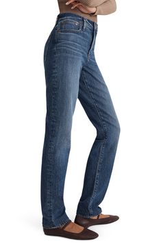 The cut: with their waist-accentuating high rise, Magic Pockets™ in front and tapered legs, these are 'mom jeans' if your mom was a '90s supermodel. The fabric: Madewell's best-selling Heritage Stretch denim has an old-school look and a touch of give for a perfectly broken-in feel 99% cotton, 1% elastane Machine wash, tumble dry Imported Dark Wash Straight Cropped Mom Jeans, Classic Mom Fit Denim Blue Bottoms, Classic Mom Fit Straight Bottoms, Mom Fit Straight Bottoms For Everyday, Everyday Mom Fit Straight Bottoms, Dark Wash Mom Fit Cropped Jeans With Tapered Leg, Mom Fit Straight Denim Bottoms, Straight Mom Fit Denim Bottoms, Medium Wash Mom Fit Tapered Leg Pants