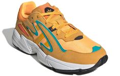 Adidas Yung-96 Chasm 'Flash Orange' Flash Orange/Active Gold/Hi-Res Aqua EE7228 Adidas Yung 96, Adidas Yung-96, Yung 96, Hoka Running Shoes, Flash, Adidas, Orange, Sneakers, Gold