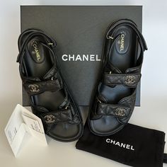 Reposhing This Item I Purchased From @Sarahntracy. Loved It, But Ready To Rotate For Something New. Questions? Leave A Comment Below! Shoes Chanel, Chanel Sandals, Chanel Shoes, Leave A Comment, Women's Shoes Sandals, Something New, Shoes Sandals, Chanel, Women Shoes