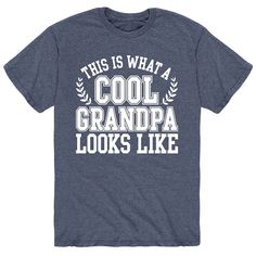 Show Grandpa how much you love him with this men's graphic tee. Show Grandpa how much you love him with this men's graphic tee. Crewneck Short sleevesFABRIC & CARE Cotton, polyester Machine wash Imported Color: Blue. Gender: male. Age Group: adult. Material: Cotton Blend. Blue Graphic Tee With Lettering, Blue T-shirt With Funny Text For Father's Day, Father's Day Blue T-shirt With Text Print, Father's Day Blue T-shirt With Funny Text, Blue Father's Day T-shirt With Screen Print, Father's Day Slogan Graphic T-shirt, Father's Day Slogan Graphic Tee, Father's Day T-shirt With Lettering And Short Sleeves, Father's Day T-shirt With Lettering