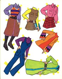 an old fashion pattern for women's clothing from the 1950's and 1960s's