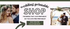 the wedding printable shop for brides that love printables do you love free printables?