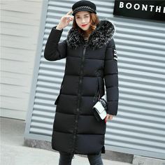 Hot Women's Winter Slim hooded Long Padded jacket Cotton jacket Coat Parka | eBay Spring Long Coat Parka With Double-lined Hood, Down Parka With Double-lined Hood, Black Winter Parka With Double-lined Hood, Sporty Parka With Double-lined Hood And Long Sleeves, Luxury Long Parka With Double-lined Hood, Long Parka, Cotton Jacket, Padded Jacket, Winter Women