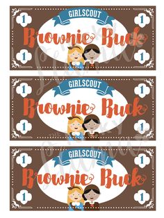 two brown and white chocolate bar wrappers with girls scout on them