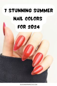 Summer Nail Color Ideas, Vibrant Summer Nails, Summer Nail Color, Lemon Nails, Summer Nail Colors, Summer Nail Polish, Nail Color Ideas, 2024 Nails