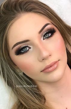 55 Stunning Makeup Ideas for Fall and Winter Makeup For Fall, Winter Wedding Makeup, Makeup Looks For Green Eyes, Makeup For Blue Eyes, Prom Makeup Looks