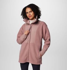 Wrap yourself in warmth with this stylish hybrid Sherpa fleece jacket. Sherpa Fleece Jacket, Sportswear Brand, Holiday Deals, Columbia Sportswear, Sherpa Fleece, Zip Jacket, Get Up, Fleece Jacket, Stand Collar