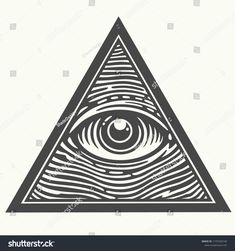 an all seeing eye in the triangle