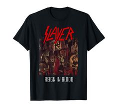 PRICES MAY VARY. Official Slayer Merchandise Slayer T-Shirts for Men, Women, Girls and Boys; Slayer Apparel; Slayer Tees; Slayer T-Shirt for Adults Lightweight, Classic fit, Double-needle sleeve and bottom hem Blood T Shirt, Reign In Blood, Slayer Shirt, Color Block Heels, Cycling Jacket, Sweatsuit Set, Trendy Shorts, Shirt And Pants, Branded T Shirts