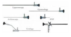 four different types of antennas are shown in this diagram, with the corresponding parts labeled