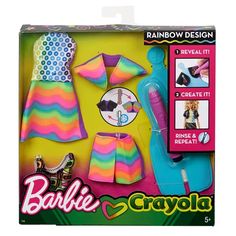 the barbie doll is in its box and has accessories for it to be played with