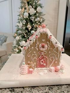 #fyp #christmas #gingerbread #gingerbreadhouseideas #gingerbreadhouse #christmasvibes Coquette Gingerbread House, Girly Gingerbread House, Ginger Bread House Decor Ideas, Ginger Bread Christmas Decorations Ideas, Aesthetic Gingerbread House, Coquette House, Making Gingerbread Houses, Pink Gingerbread House, Girl Affirmations