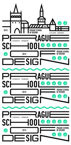 a poster with different types of lines and numbers in green, black and white colors